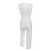 Casual High Waist Embroidery Bow Tie Jumpsuits - Image 7