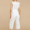 Casual High Waist Embroidery Bow Tie Jumpsuits - Image 5