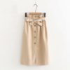 Casual Pocket Lace Skirt With Belt - Image 10