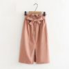Casual Pocket Lace Skirt With Belt - Image 11