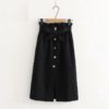 Casual Pocket Lace Skirt With Belt - Image 7