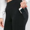 Casual Skinny Plain Stitching Sportwear Leggings - Image 4