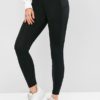 Casual Skinny Plain Stitching Sportwear Leggings