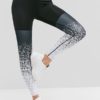 Casual Speckled  Elastic Printed Sports Skinny Fit Leggings - Image 2