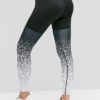 Casual Speckled  Elastic Printed Sports Skinny Fit Leggings - Image 3