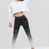 Casual Speckled  Elastic Printed Sports Skinny Fit Leggings - Image 5