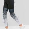 Casual Speckled  Elastic Printed Sports Skinny Fit Leggings