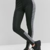 Casual Stretchy Fit Patchwork Space Dye Sports Leggings - Image 3