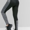 Casual Stretchy Fit Patchwork Space Dye Sports Leggings - Image 4