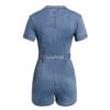 Casual Zipper Pockets Belt Fashion Party Club Jumpsuit - Image 9