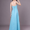Chiffon Strapless Floor Length Pleated Sweetheart Wedding Party Bridesmaid Dresses - Image 6