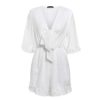 Elegant Flare Sleeve Sexy V Neck Bow Tie Jumpsuit - Image 6
