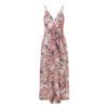 Elegant Floral Print Sexy Ruffled Sashes Jumpsuit - Image 5