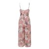 Elegant Floral Print Sexy Ruffled Sashes Jumpsuit - Image 6