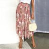 High Waist Chiffon Long Skirt