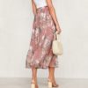 High Waist Chiffon Long Skirt - Image 2