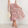 High Waist Chiffon Long Skirt - Image 3