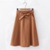 Knee Length Casual Skirt With Pocket - Image 3