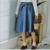 Knee Length Casual Skirt With Pocket - Image 8