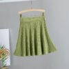 Knit Above Knee Mini Skirt - Image 10