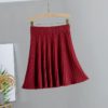 Knit Above Knee Mini Skirt - Image 11