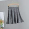 Knit Above Knee Mini Skirt - Image 9
