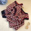 Knitted Leaf Cardigans Dress Two-piece Suit - Image 5