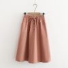 Lace Up A Line Elegant Skirt - Image 4