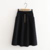 Lace Up A Line Elegant Skirt - Image 5