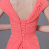 Long Chiffon Flowers Pleated Wedding Party Bridesmaid Dresses With Train - Image 8