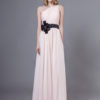 Long Chiffon One Shoulder Bows Floor Length Wedding Party Bridesmaid Dresses - Image 3