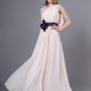 Long Chiffon One Shoulder Bows Floor Length Wedding Party Bridesmaid Dresses - Image 4