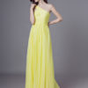 Long Chiffon Side Draping Wedding Party Prom With Detachable Ribbon Bridesmaid Dresses - Image 3