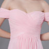 Long Off The Shoulder Chiffon Maxi Wedding Party Bridesmaid Dresses - Image 7