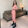 Long Sleeve Solid Casual Cargo Pants Overalls