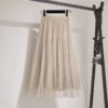 Midi Pleated Lace Fashion Skirt - Image 2