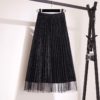 Midi Pleated Lace Fashion Skirt - Image 4