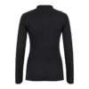 O-Neck Metal Buttons Long Sleeve Solid Ribbed Knitted Blouse - Image 7