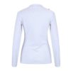 O-Neck Metal Buttons Long Sleeve Solid Ribbed Knitted Blouse - Image 9