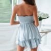 Off shoulder ruched linen jumpsuit - Image 4