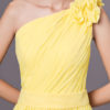 One Shoulder Chiffon Floor Length Wedding Party Bridesmaid Dresses - Image 7