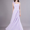 One Shoulder Chiffon Pleated Wedding Party Bridesmaid Dresses - Image 3