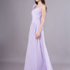 One Shoulder Chiffon Pleated Wedding Party Bridesmaid Dresses - Image 4