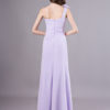 One Shoulder Chiffon Pleated Wedding Party Bridesmaid Dresses - Image 6