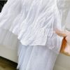 Pleated Mesh Stiching Casual Skirt - Image 2