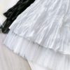 Pleated Mesh Stiching Casual Skirt - Image 6