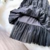 Pleated Mesh Stiching Casual Skirt - Image 8