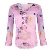 Plus Size Floral Print Button Casual O-Neck Chiffon Blouse - Image 13