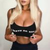 Plus Size Letter Print Sexy Strapless Elegant Short Tops - Image 3