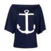 Plus Size Off Shoulder Batwing Sleeve Sexy Slash Neck Loose Blouse - Image 5